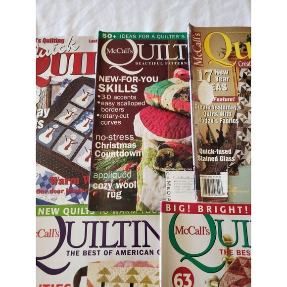 9 McCalls Quilting Magazines Lot 20012002 2003 2008 2010 2011 2015 2018 Issues - Picture 12 of 13